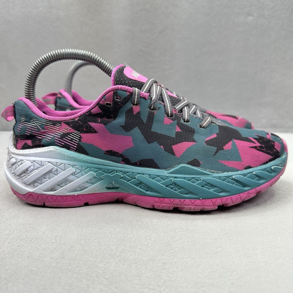 Womens Size 7 (B) Hoka One One IRONMAN Clayton 2 Shoes Camo Running Sneakers